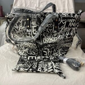 Brand new graffiti purse